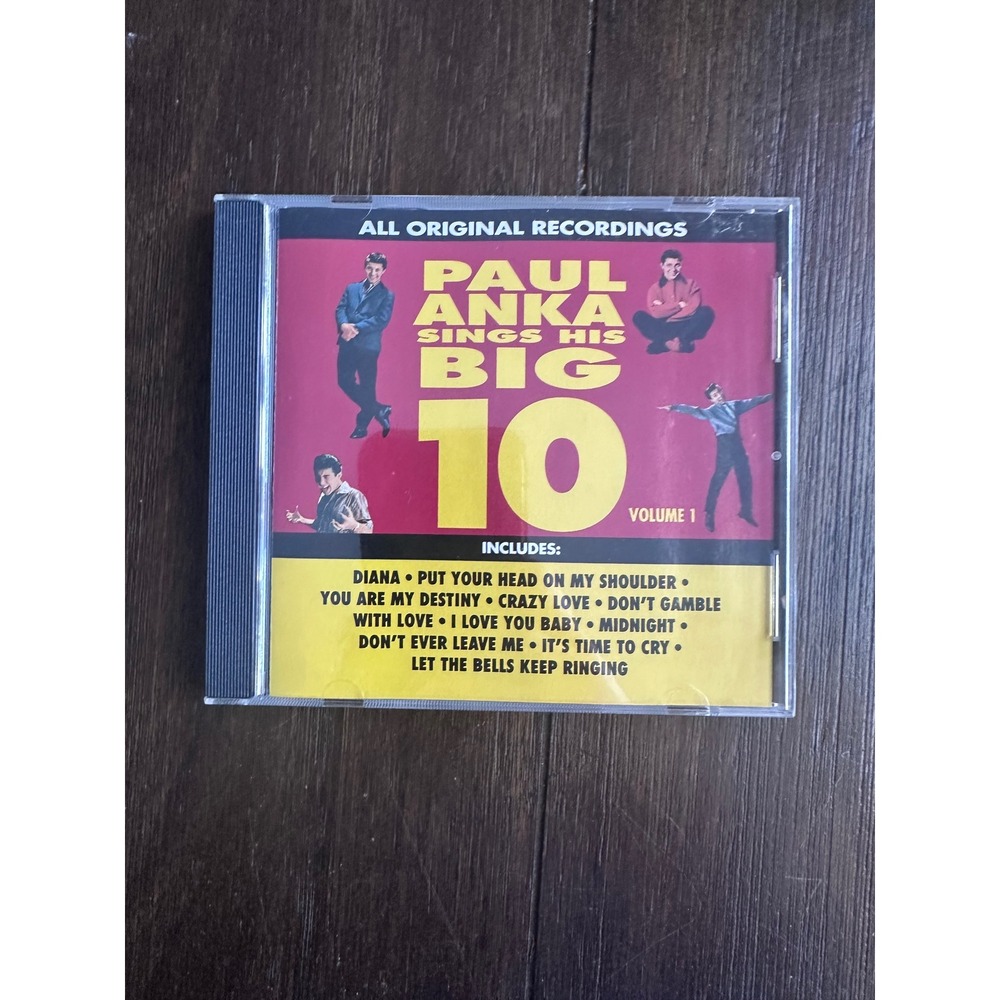 Paul Anka Sings His Big 10 Volume 1 CD All Original Recordings D2-77557 Curb